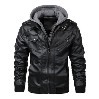 Men's Leather Jackets Autumn Casual Motorcycle PU Jacket Biker Leather Coats Brand Clothing EU Size SA722