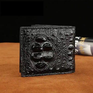 New Fashion Business Men Alligator Wallets Crocodile Genuine Leather Short Organizer Wallet Boy Brand Luxury Card Holder Purse
