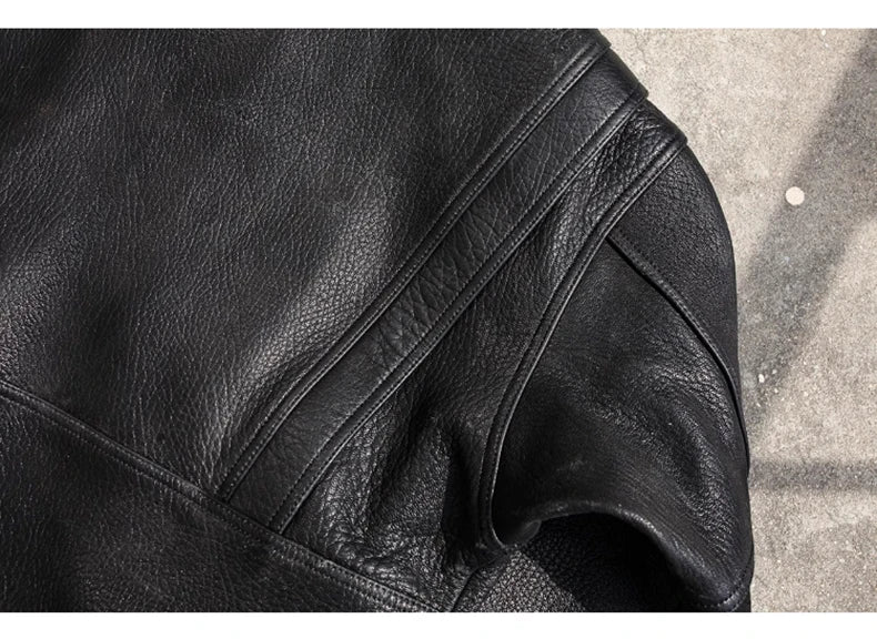 Mauroicardi Spring Autumn Cool Handsome Short Hard Black Pu Leather Motorcycle Jacket Men Long Sleeve Luxury Designer Clothes