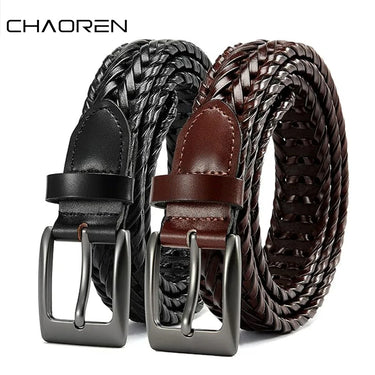 Men Belts High Quality Genuine Leather LONG Large Pin Buckle Metal Automatic Buckle High Quality Casual for Jeans Women Strap