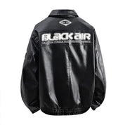 Fashion Leather Jacket Men Motorcycle Biker Jacket Man Original Patchwork Coat Baggy Letter Embroidery Designer Clothes Red
