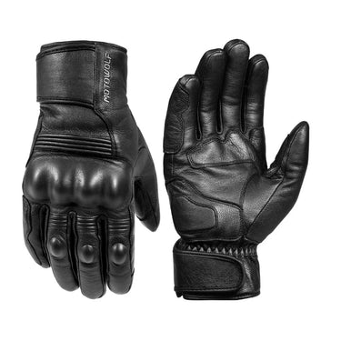 Motorcycle Gloves Winter Waterproof Leather Gloves for Men Thermal Warm Inner Touch Screen Motorbike MTB Bike Riding Gloves