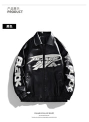 Men's 2026 Spring/Summer Men's Leather Jacket Coat New Trend Brand Motorcycle Suit High-Quality PU Coat Asian Sizes