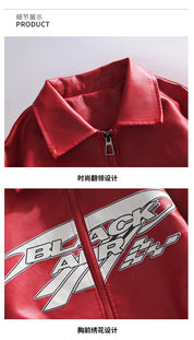 Men's 2026 Spring/Summer Men's Leather Jacket Coat New Trend Brand Motorcycle Suit High-Quality PU Coat Asian Sizes